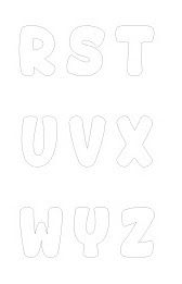 Letras do alfabeto para imprimir