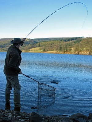 Fly Fishing for Trout at Errwood Reservoir, Buxton