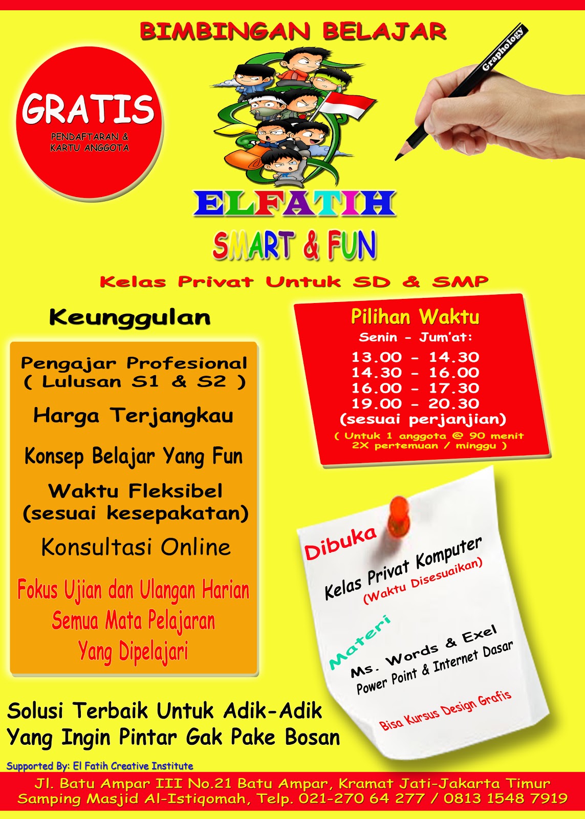 ELFATIH BIMBEL Brosur Bimbel