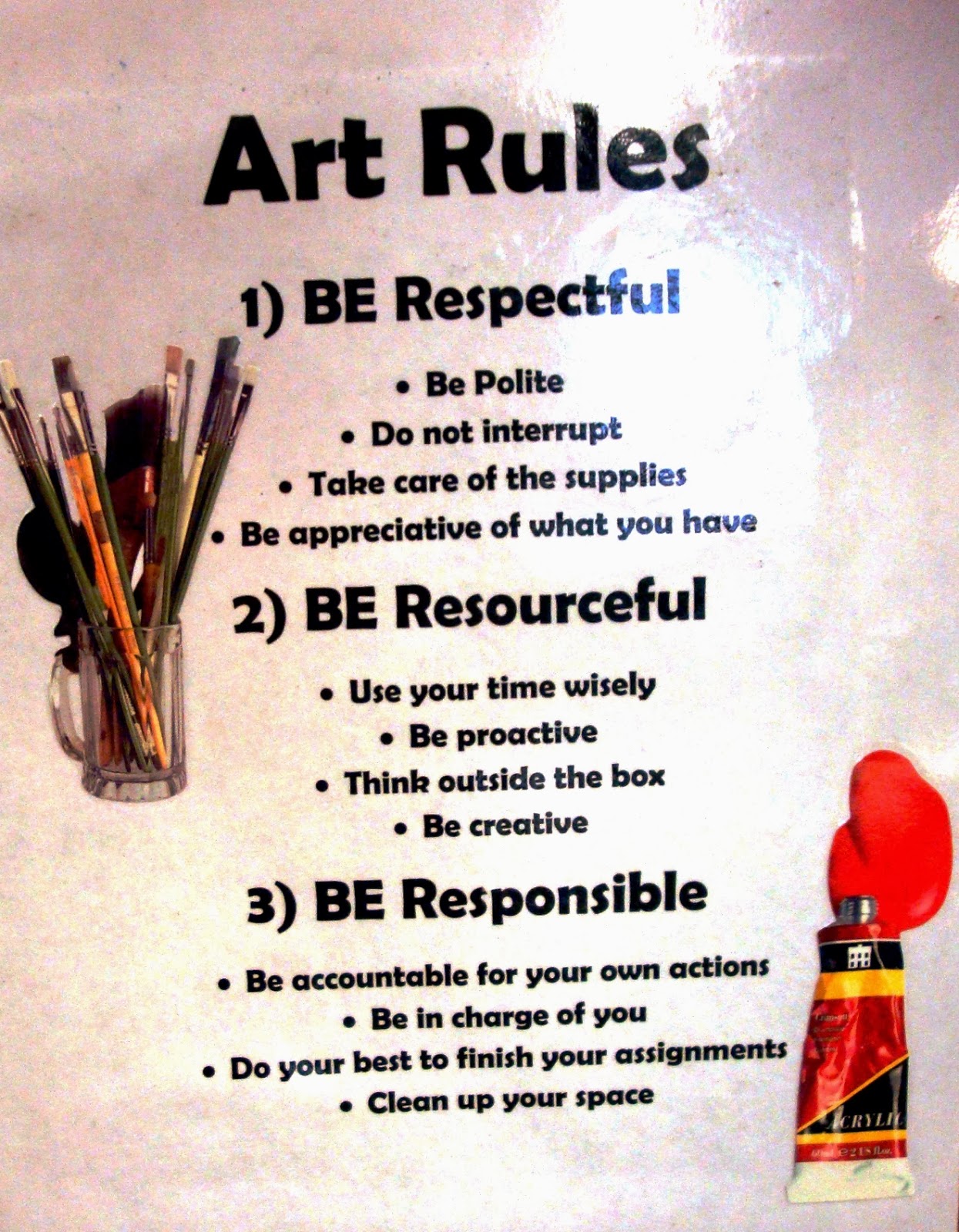MANAGING THE ART CLASSROOM: RULES & PROCEDURES