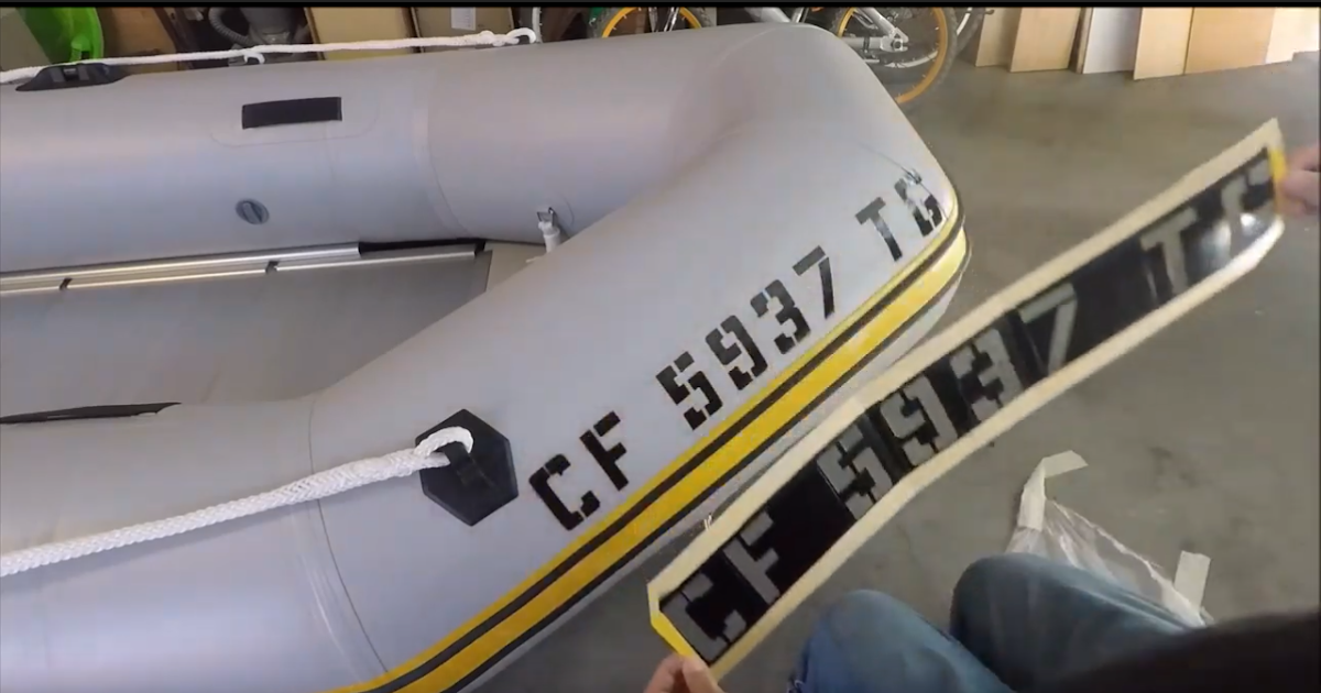 HyperGauge Easy DIY boat number on to the boat. Step by Step how to