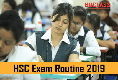 hsc exam routine 2019