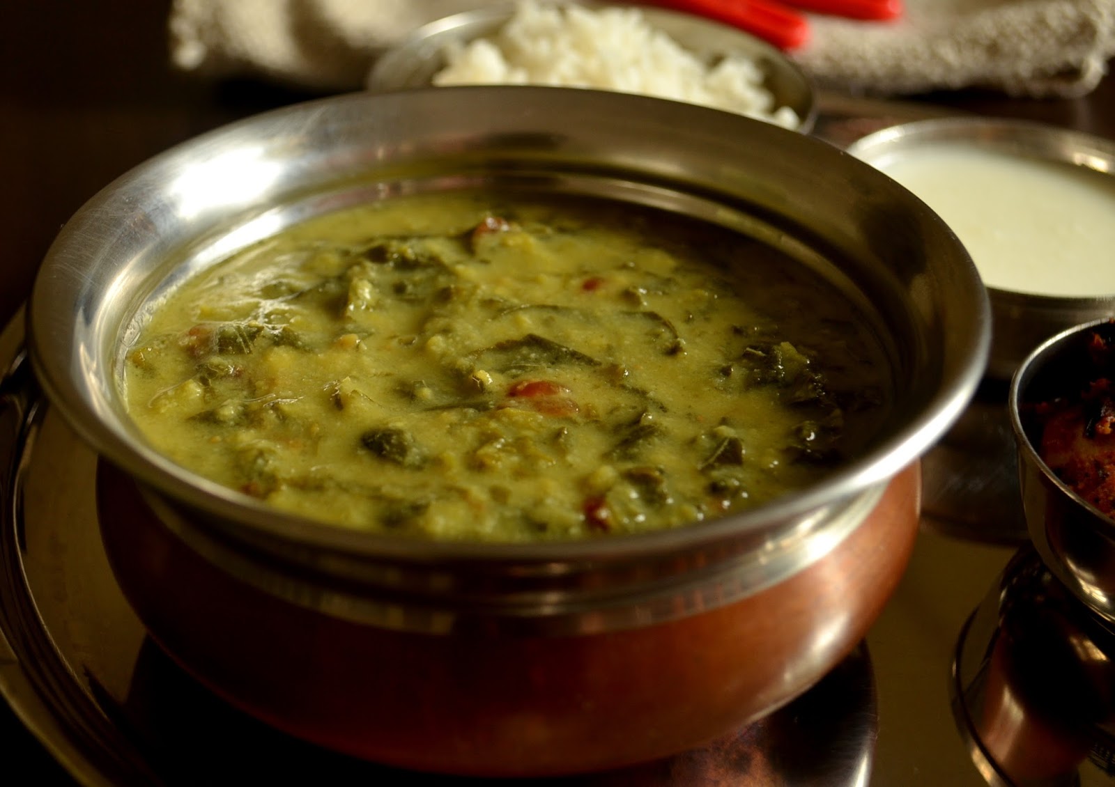 Indulge... Cheera Kootan Cheera Parippu Curry Kerala Style Spinach