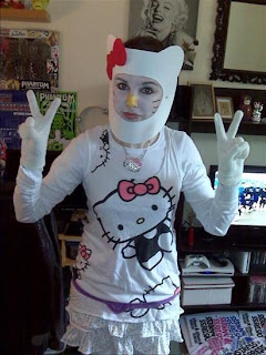 Hello Kitty scary Halloween costume