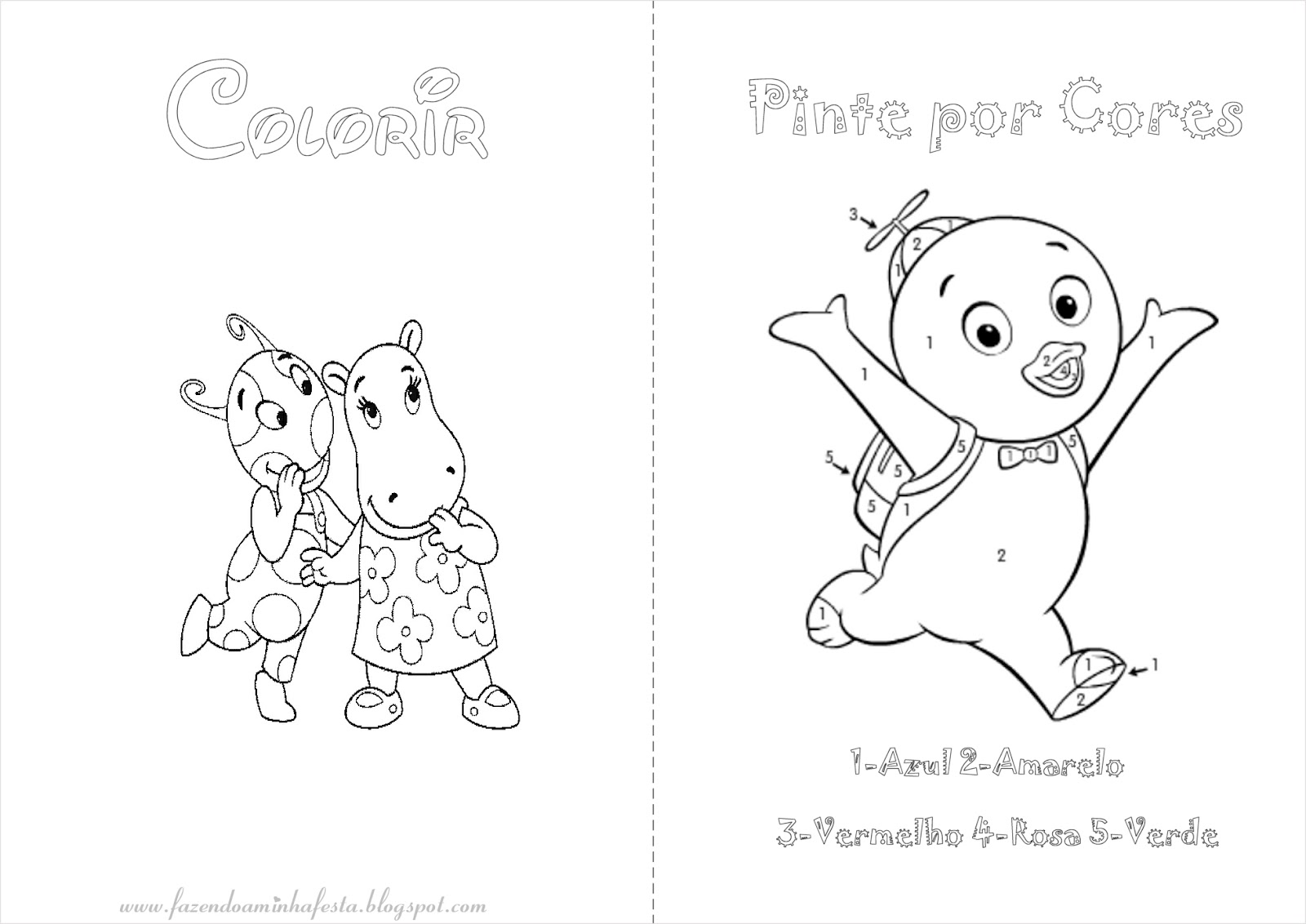 Backyardigans - Livrinho de Atividades! Agora os livrinhos para colorir ...