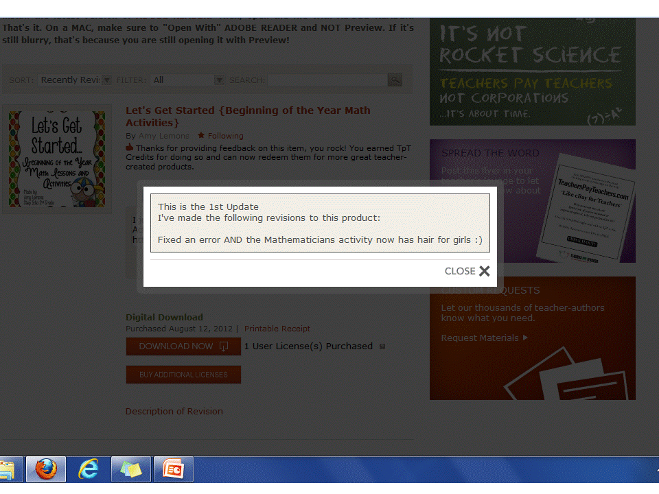 My Kind of Teaching Revisiting Your Teachers Pay Teachers Purchases