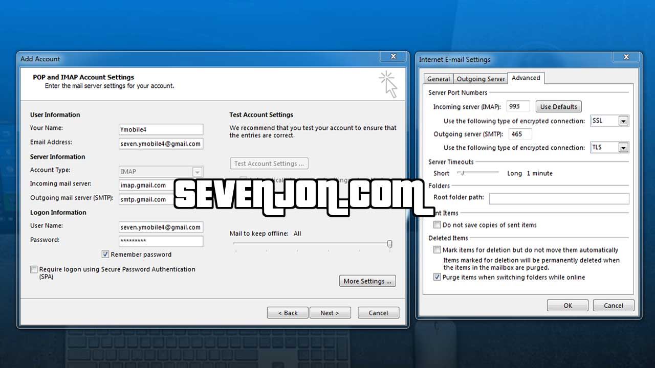 Setting Microsoft Office Outlook Step 19