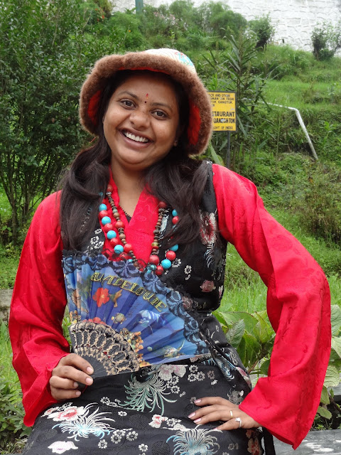 Ganesh Kharat: Sikkim Women Traditional Dress..