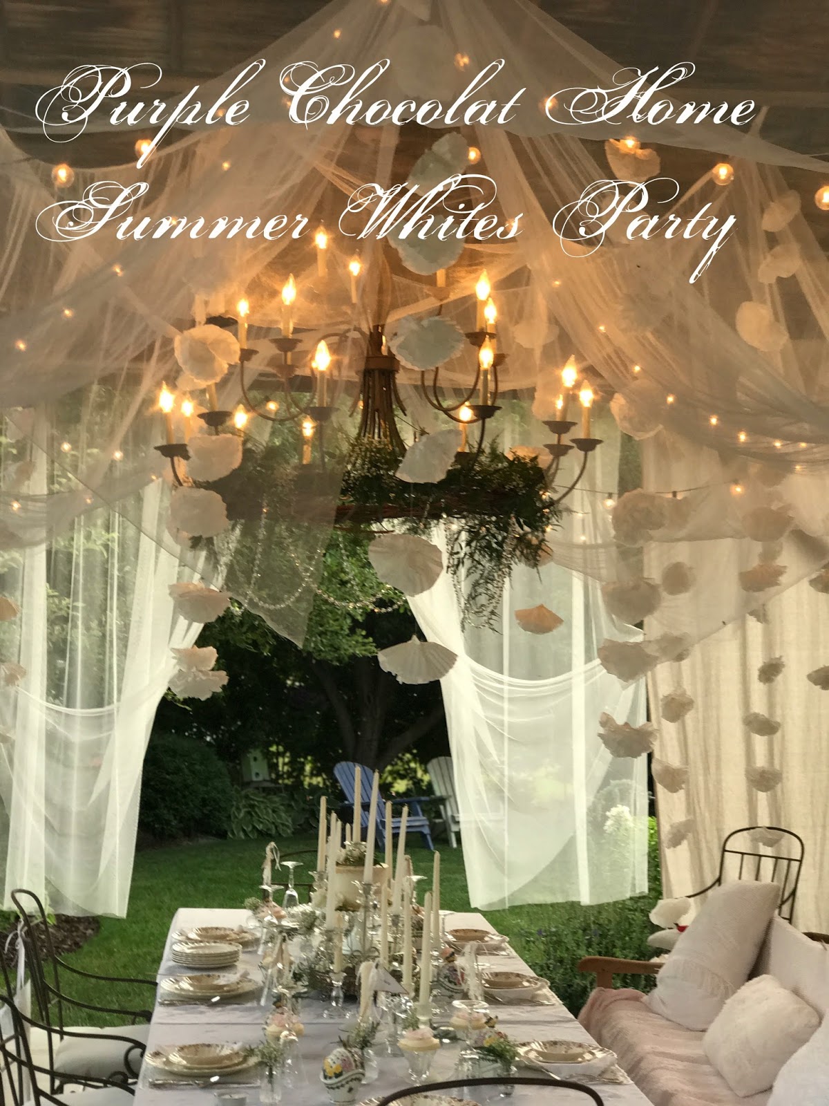 Summer Whites Party Purple Chocolat Home