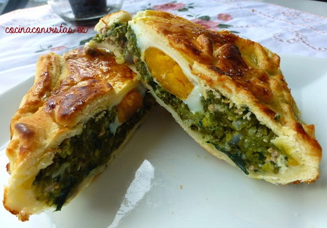 Pascualina de acelgas y espinacas