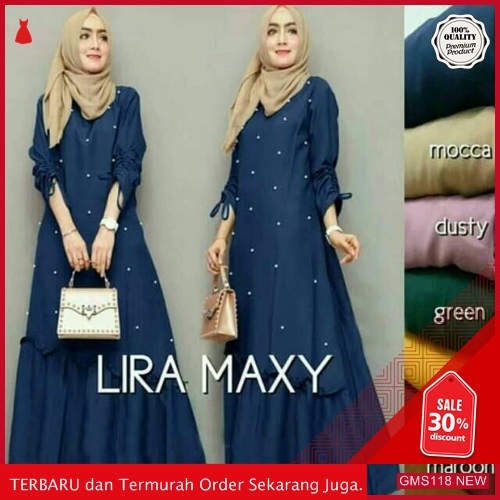 GMS118 RFXN118D57 Dress Muslim Wanita Lira Maxy Dropship SK0757322848