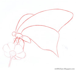 step butterfly draw side drawing simple legs added