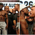 Floyd Mayweather and Conor McGregor show off their ripped physique ahead of their mega money fight tonight (Photos)