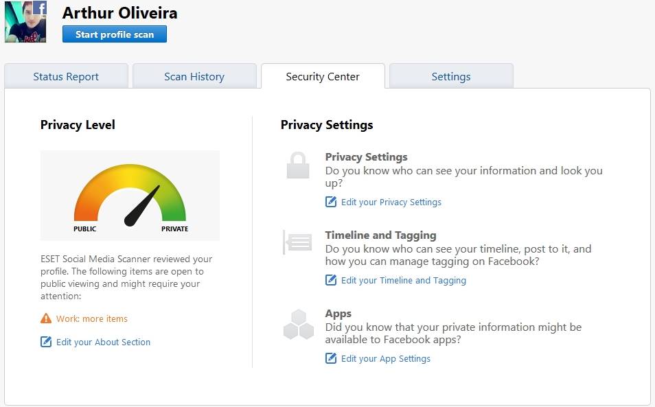 ESET Social Media Scanner o que é, e como usar?