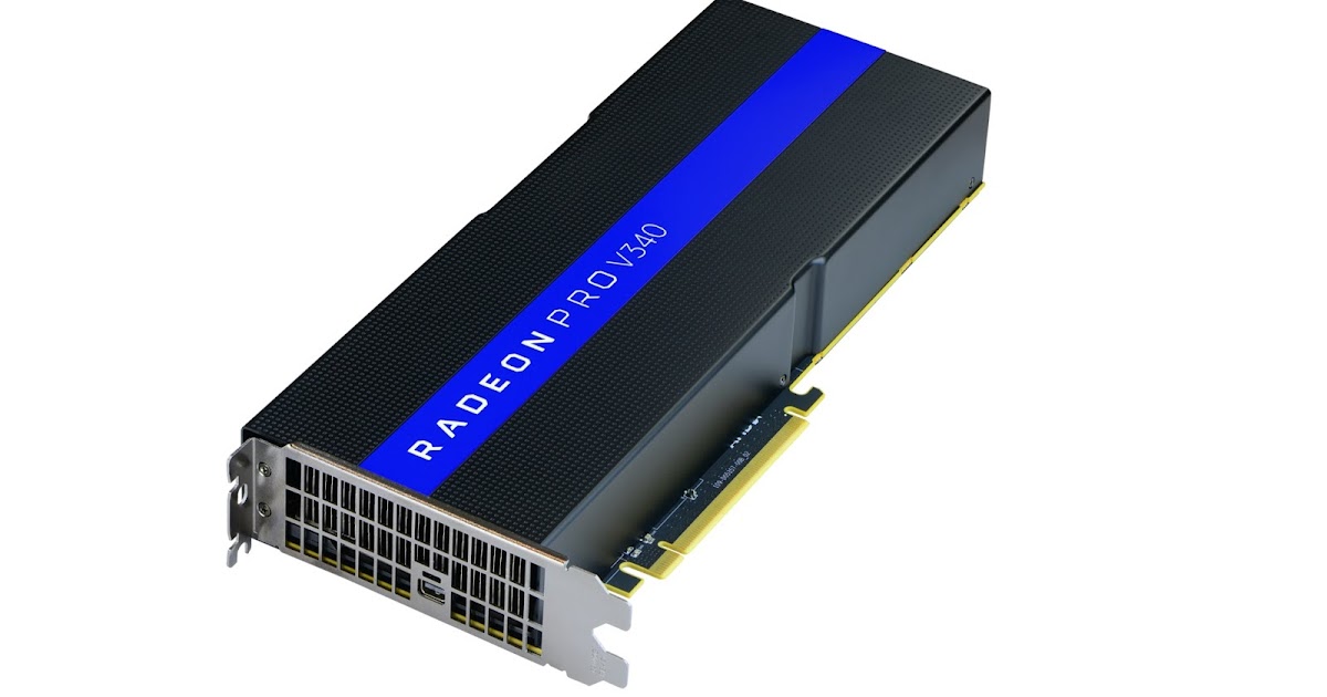 amd introduces radeon pro v340 graphics card for