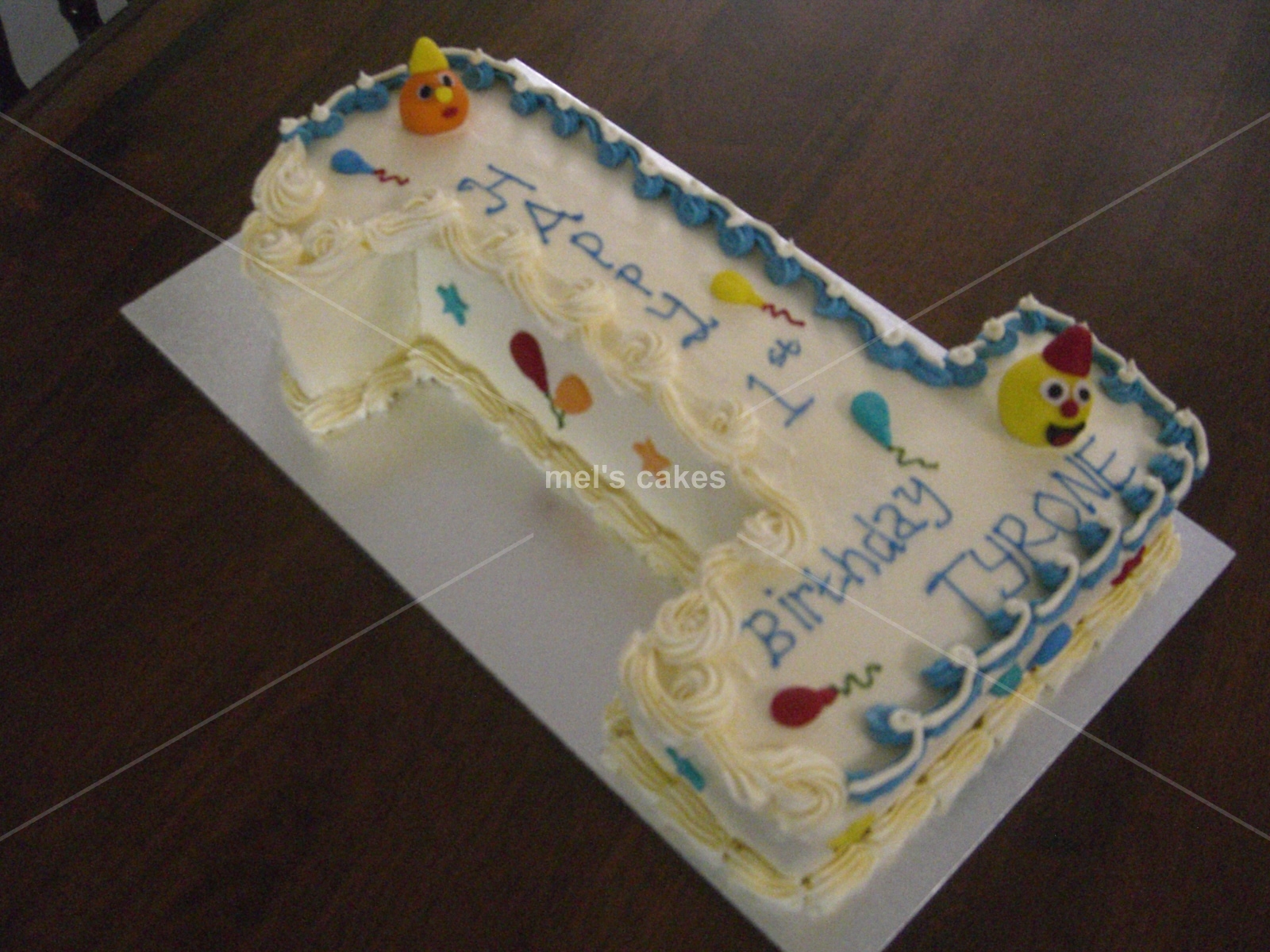 to Mel's Cakes Number 1 Birthday Cake