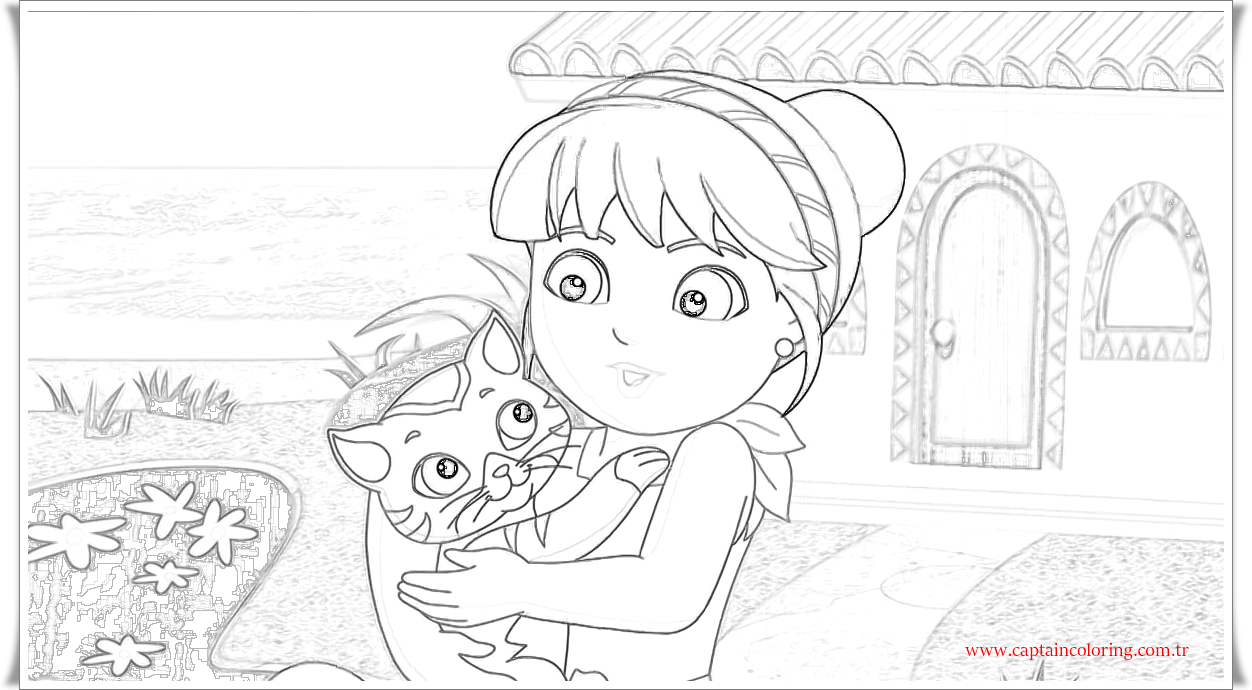 Printable Coloring Pages Dora And Friends Into The City Coloring Pages