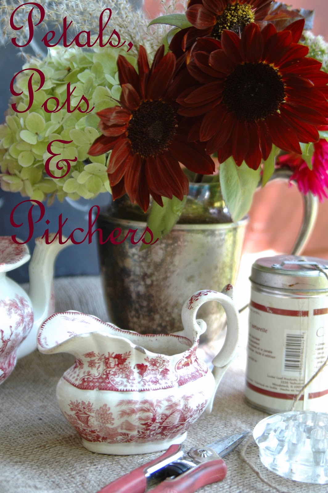 deborah jean's DANDELION HOUSE and GARDEN Farmgirl Friday Blog Hop 169 and DIY Flower Arranging