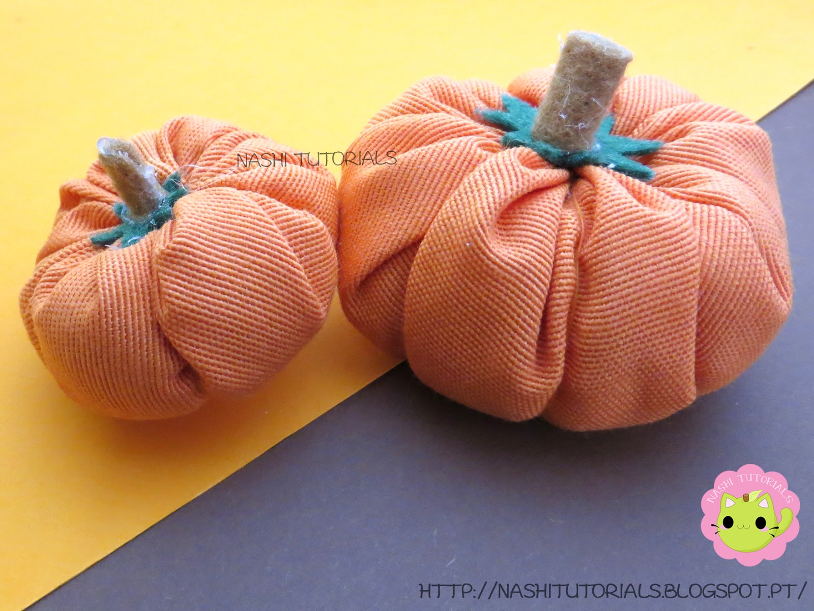 Nashi Tutorials Diy Easy Fabric Pumpkins