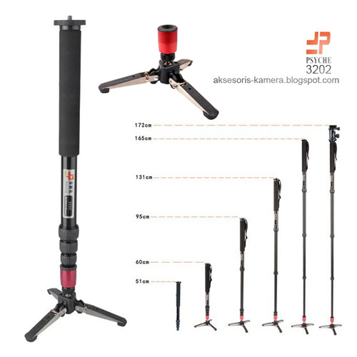 PUSATNYA AKSESORIS KAMERA MONOPOD VIDEO & KAMERA