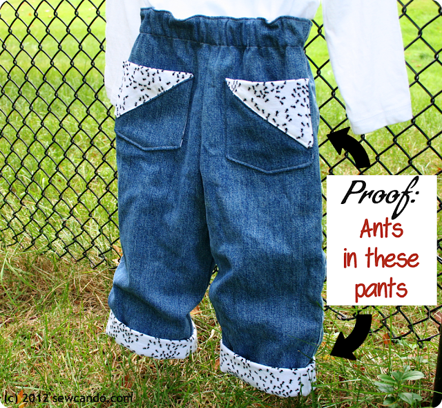 Sew Can Do: Who's Got Ants In Their Pants? A Lined Pants Tutorial