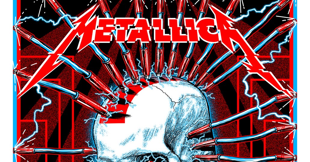 INSIDE THE ROCK POSTER FRAME BLOG Metallica Houston Poster By Kyler