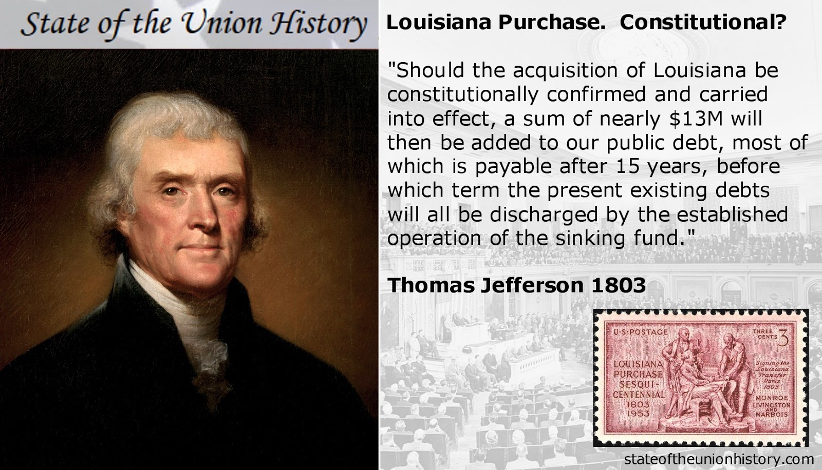 State of the Union History: 1803 Thomas Jefferson