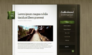 Leatherbound Blogger Template