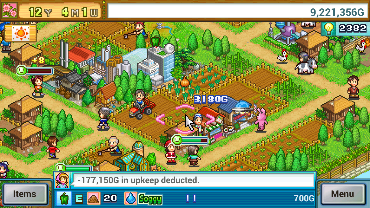 Consejos para Pocket Harvest de Kairosoft