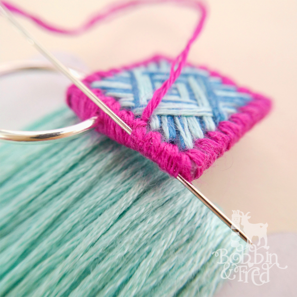 Thimble Review and DIY Needlepoint Earrings Sewing with Bobbin and Fred