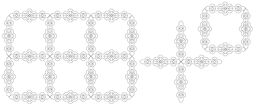 Imaginesque Freehand Embroidery Frame/Border (and Fill) Elements Pattern