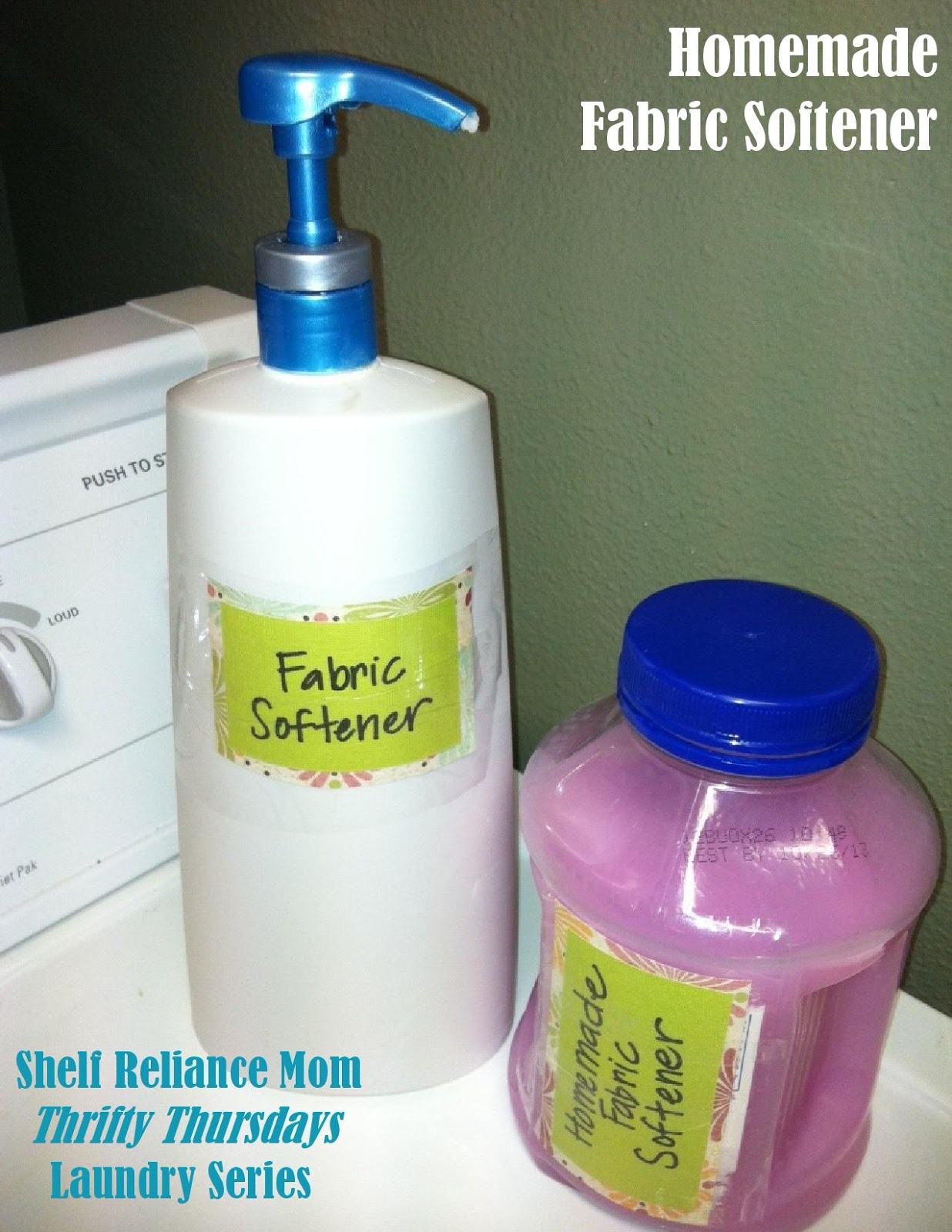 Shelf Reliance Mom Thrifty Thursday Laundry Series Using Vinegar