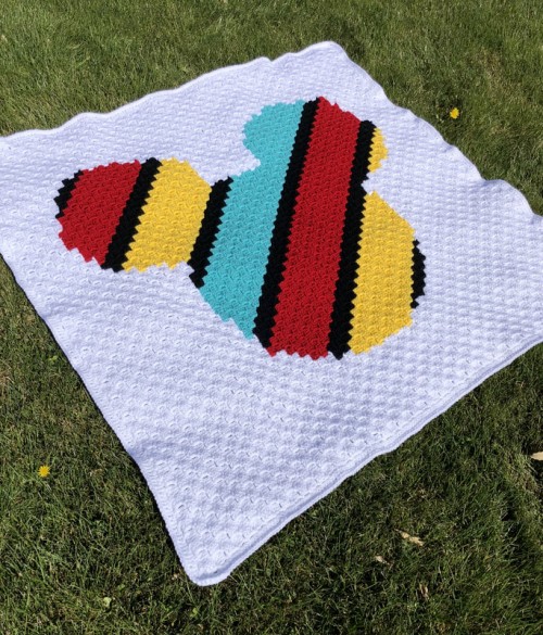Beautiful Skills Crochet Knitting Quilting Mickey C2C Crochet