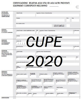 Modello CUPE editabile 2020 ✍