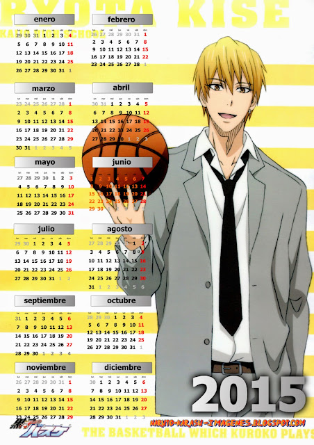 calendario anime kuroko no basket 2015