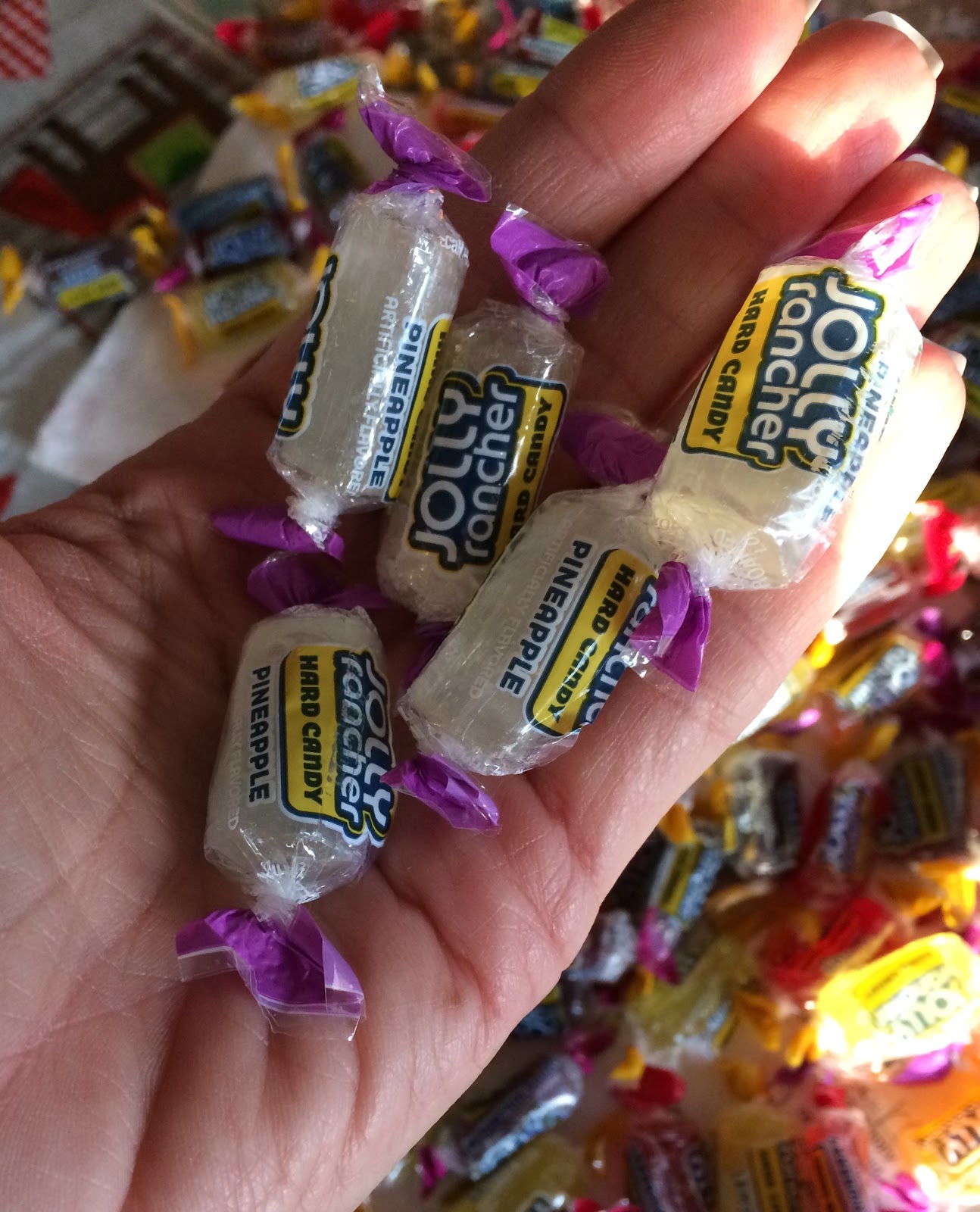 Santa Lollipops Made with Jolly Ranchers Great Christmas Candy Gifts