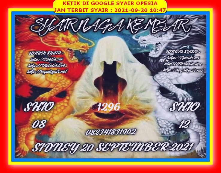 15 Forum syair opesia sydney 20 september 2021 18 Desember