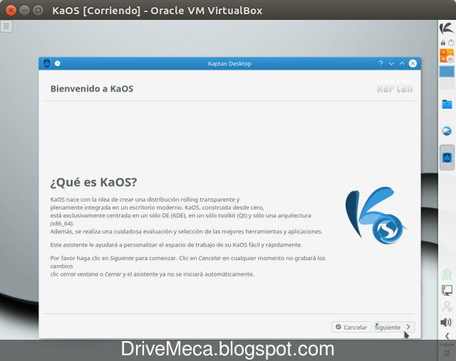 Drivemeca instalando KaOS Linux paso a paso