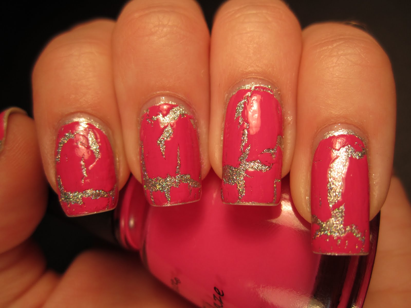 Jessica's Nail Art My first Crackle Nail Polish...