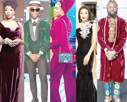 Velvet fabrics became the trend of celebrities