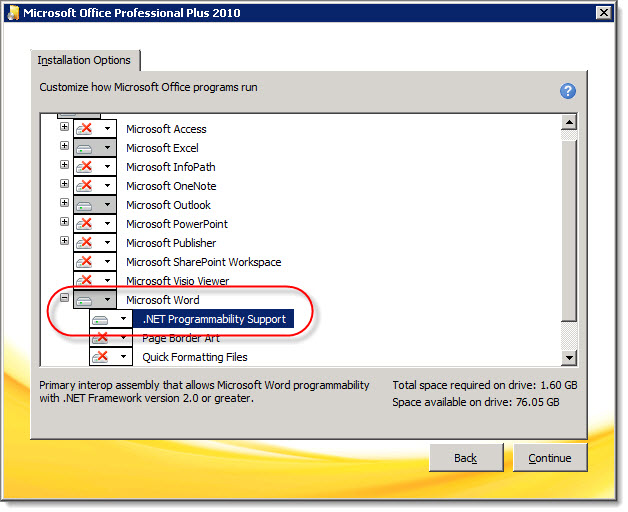 access 2010 support