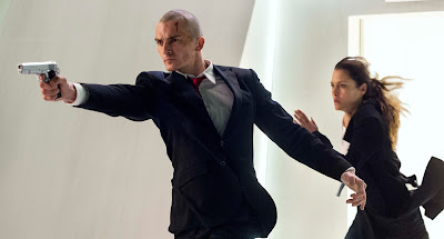 Rupert Friend and Hannah Ware in Hitman Agent 47