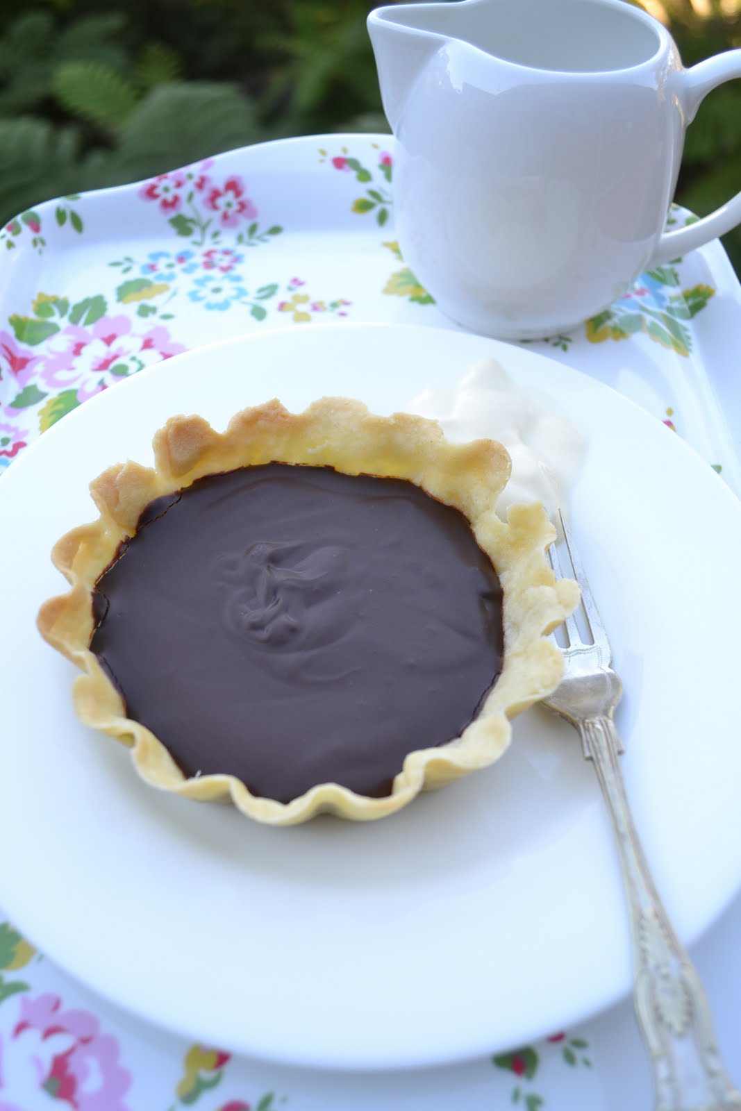 heavenly ingredients Lindt chocolate ganache tarts