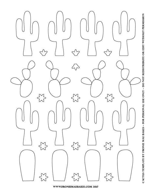 Free Printable Cactus Stencils