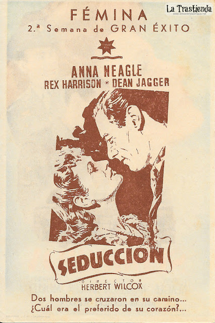 Seducción - Programa de Cine - Anna Neagle - Rex Harrison