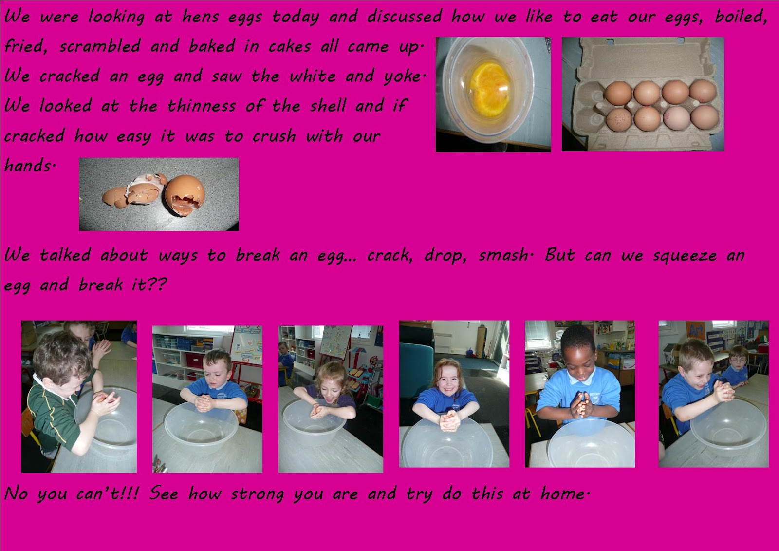 Science Projects: Exciting eggs in Junior infants