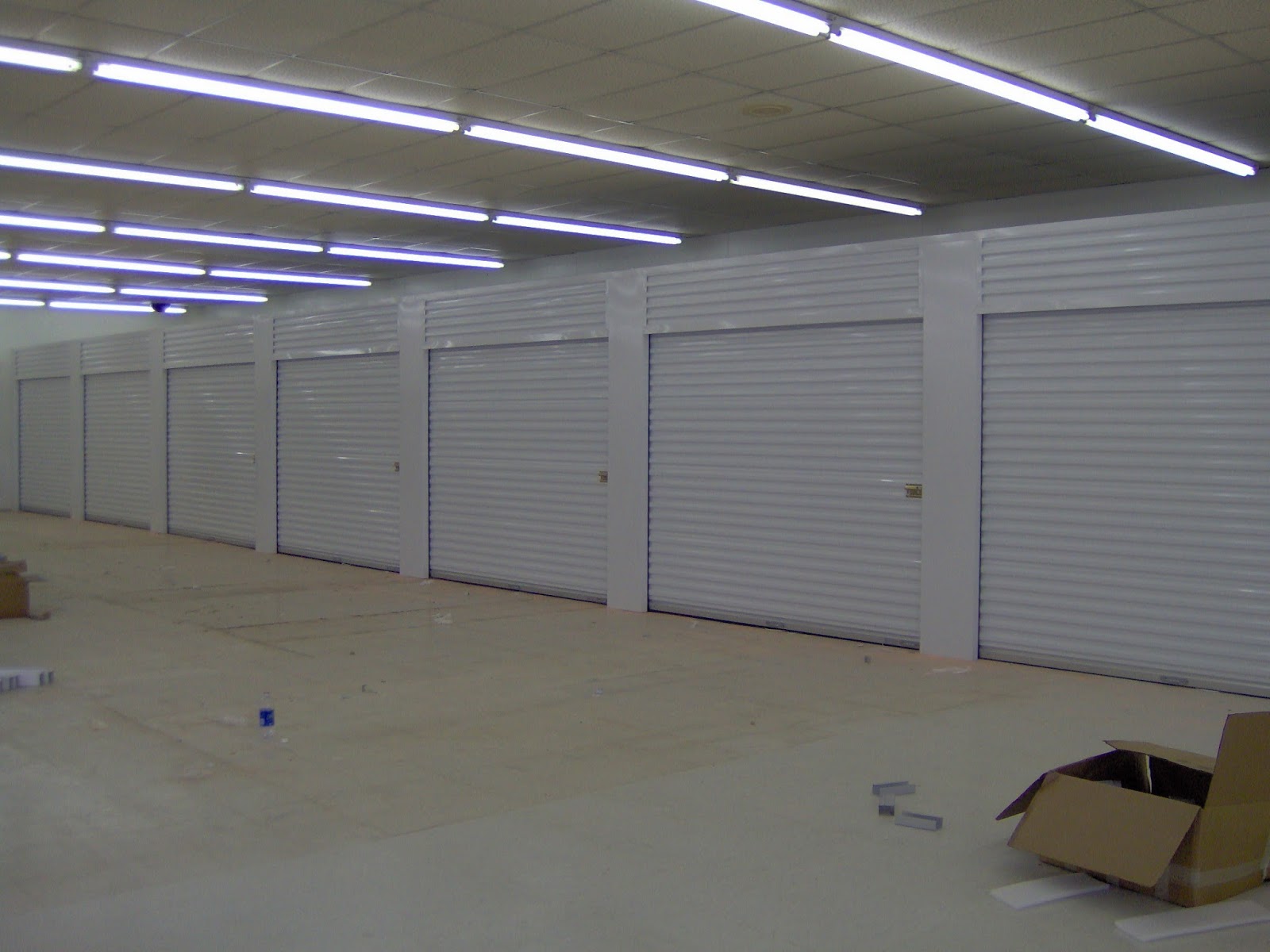 Prairie Chic Kansas Indoor storage units now finished inside the store!