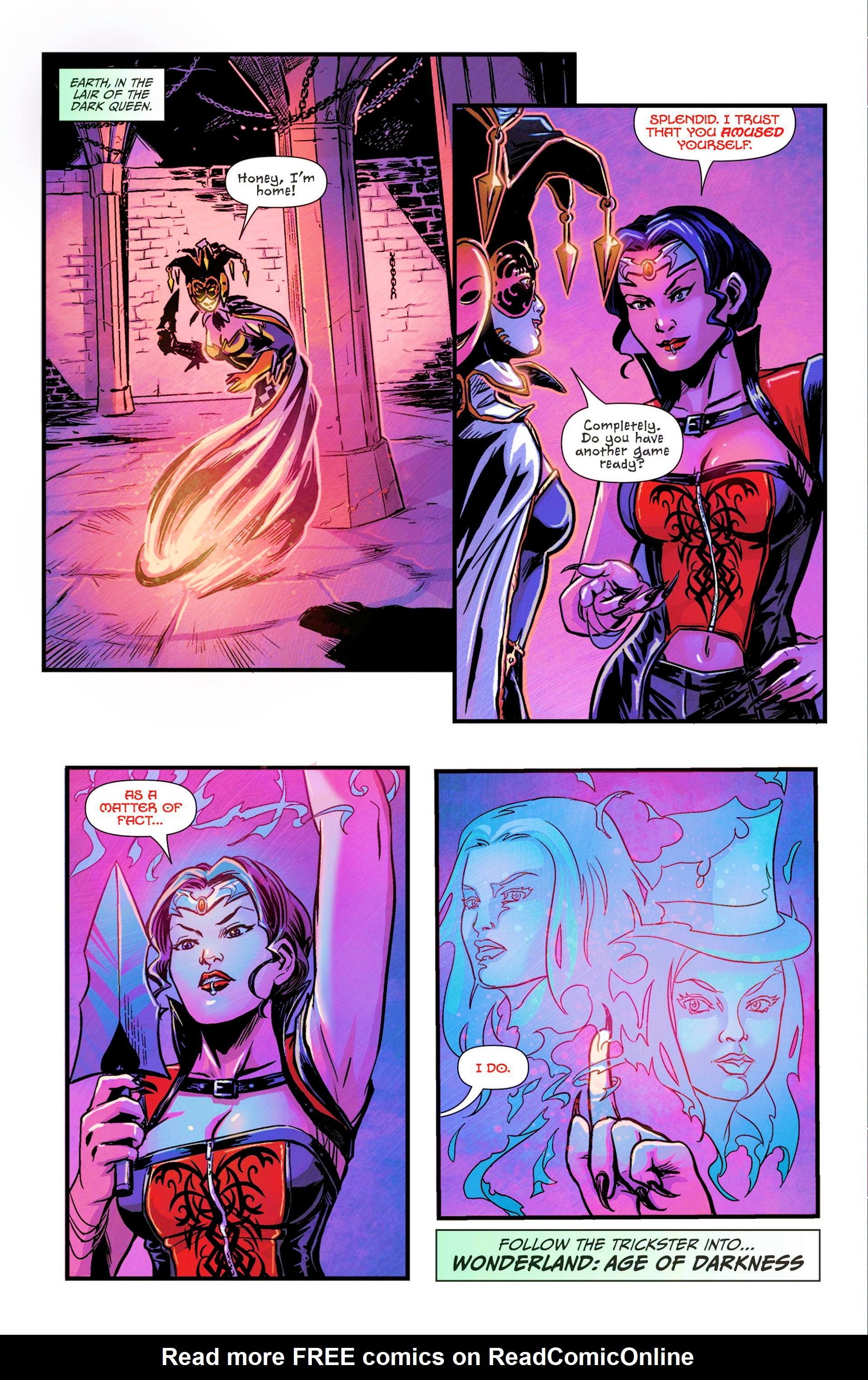 Read online Grimm Fairy Tales presents Wonderland: Clash of Queens comic -  Issue #5 - 24
