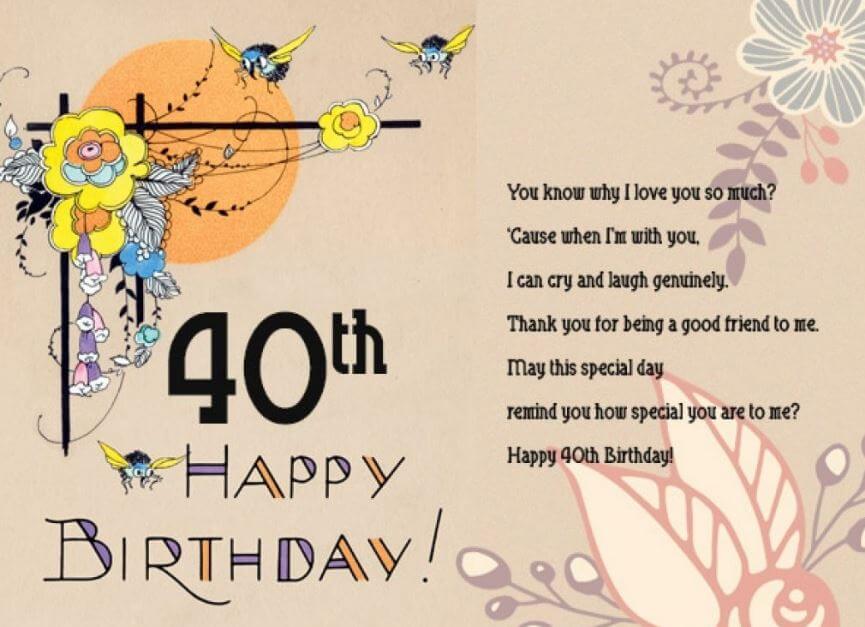 40 Birthday Wishes
