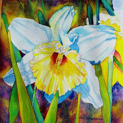 daffodil watercolors watercolor painting marilyn spring